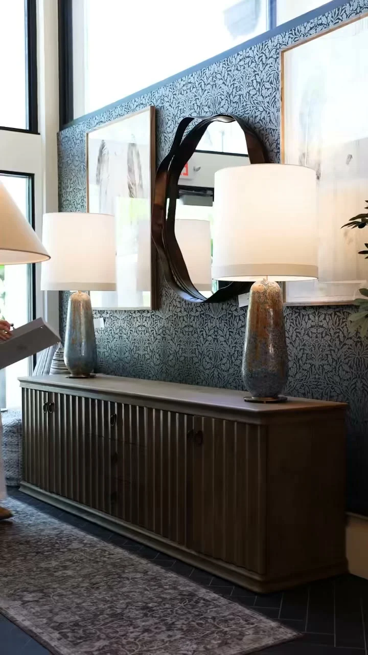 Your entryway is the first glimpse into your home, so make it count. A well-placed console, layered lighting, art, and a few thoughtful details can turn a pass-through space into a warm welcome. Find the pieces to bring it all together at the QM showroom.

@wmorrisandco 
@fourhandsfurniture 
@zodax_decor 
@uttermostcompany