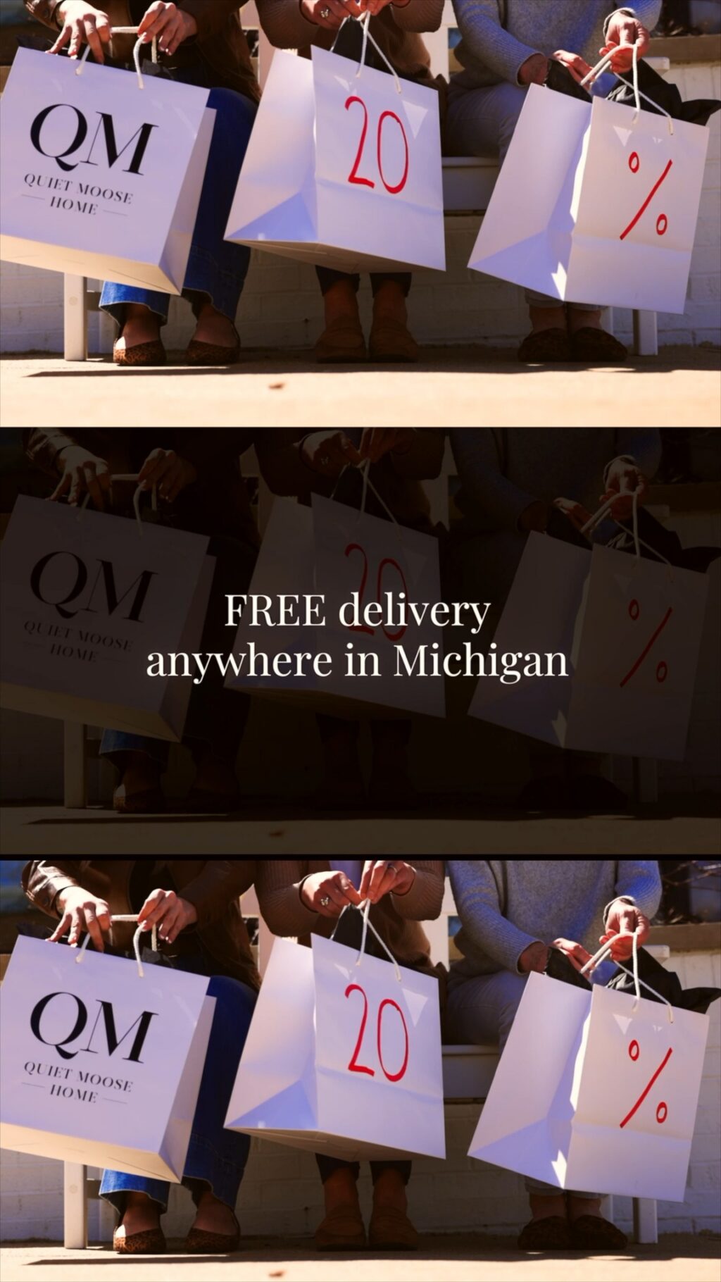 The sale starts TODAY at Quiet Moose Home! From May 15 through June 1, enjoy 20% OFF storewide, including both in-stock furniture and special orders.
Plus, we’re offering FREE delivery anywhere in Michigan. That means your in-stock favorites can head home with you sooner, and any special order pieces will still qualify for free delivery once they arrive.
This is the perfect time to refresh a room, finish a space, or finally order the piece you’ve had your eye on. Stop in and shop the sale today at Quiet Moose Home.
20% off storewide now through June 1!